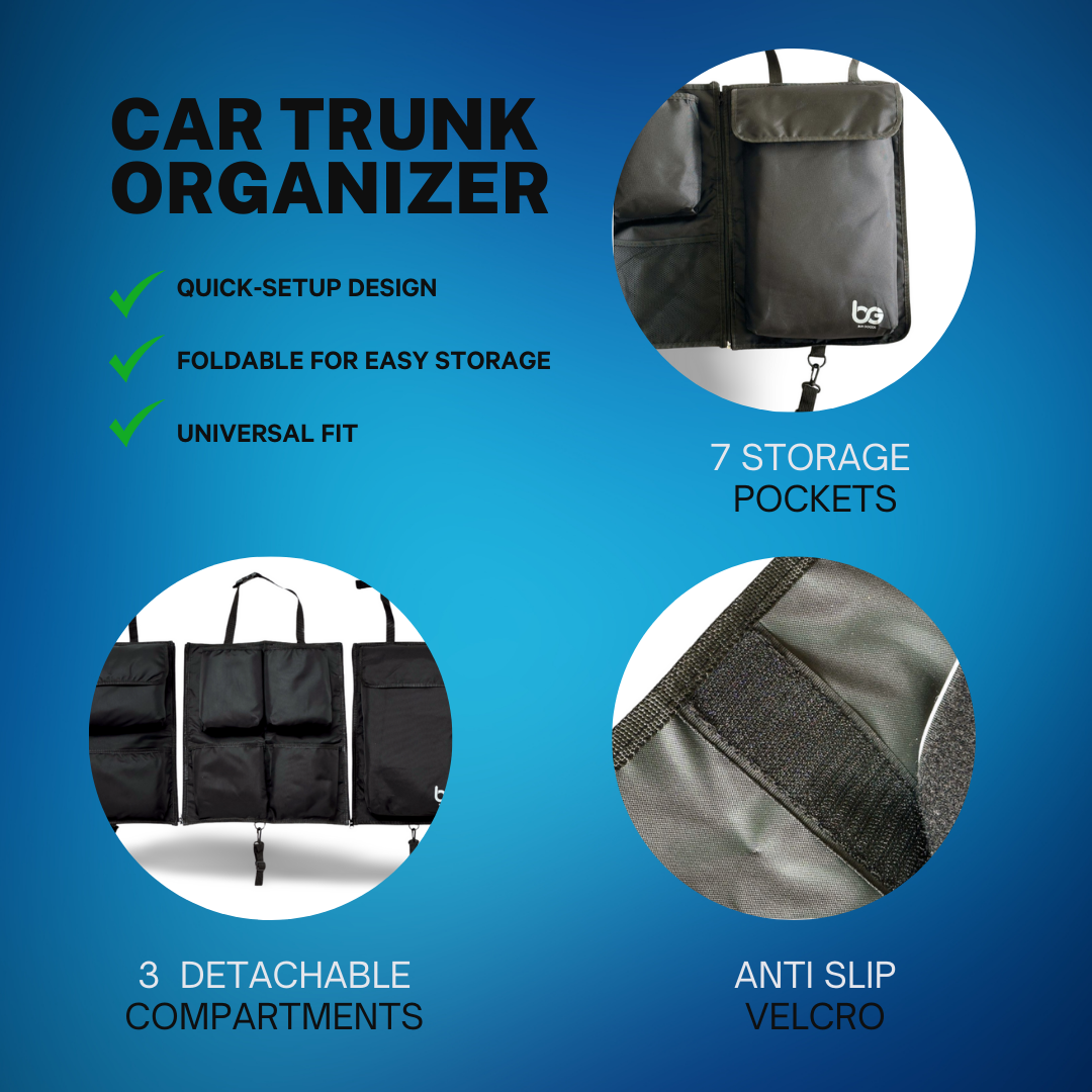 BUIGOODS Car Trunk Organizer